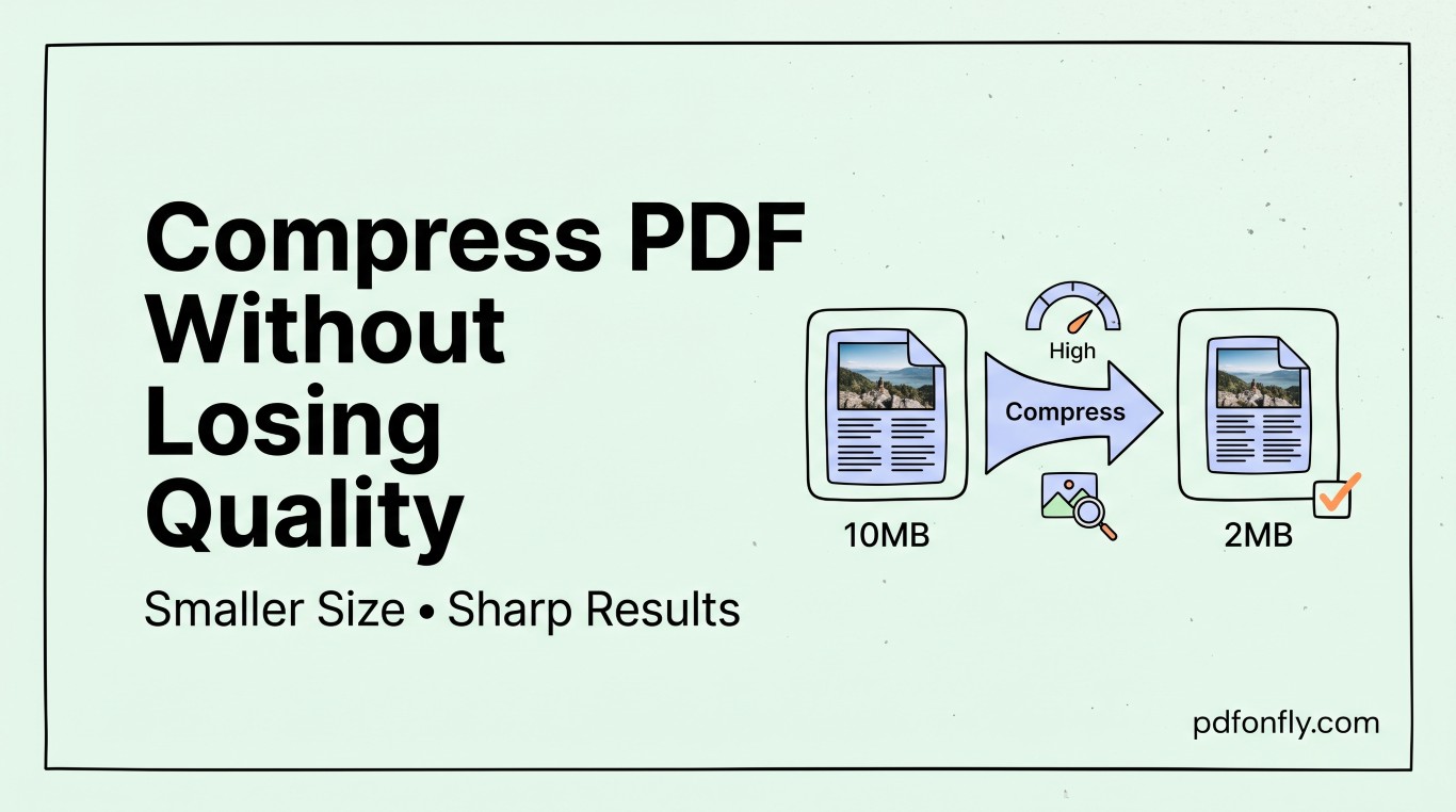 Compress a PDF without losing quality