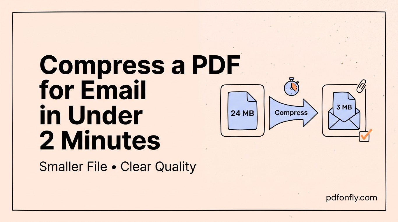 Compress a PDF for email in under two minutes