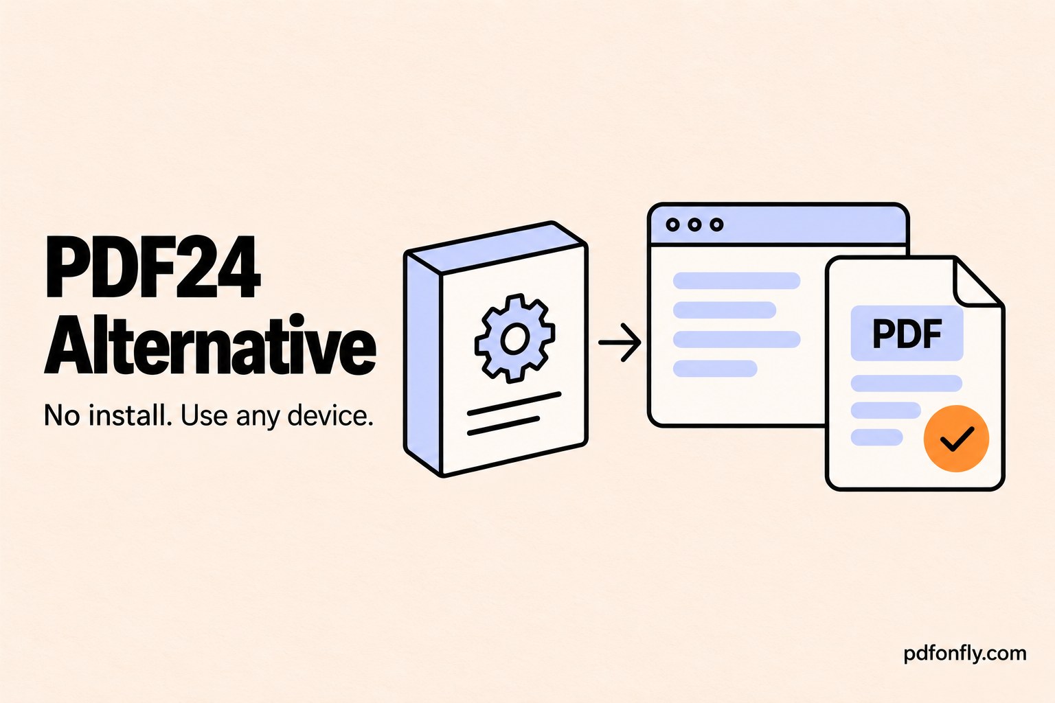 PDFonFly and PDF24 Tools alternative comparison